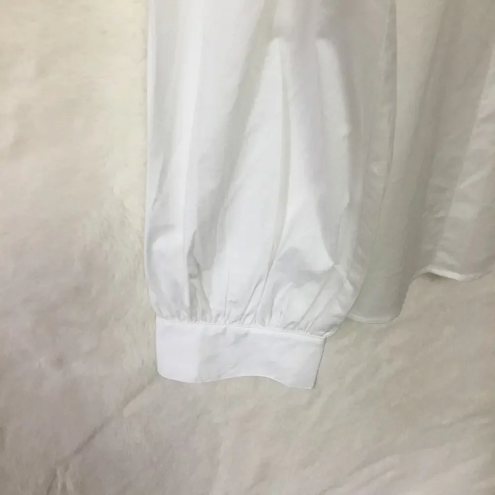 Kate Spade White Button-Up Long Sleeve Shirt